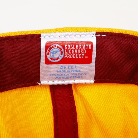 Arizona State ASU Sparky Sun Devil Wool Blend Embroidered H&L Hat Red Yellow TEI - Picture 10 of 10